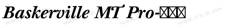 Baskerville MT Pro字体转换
